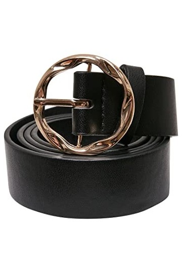 Urban Classics Small Synthetic Leather Ladies Belt Ceinture, Black, L/XL Femme