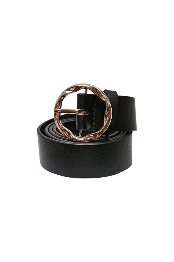 Urban Classics Small Synthetic Leather Ladies Belt Ceinture, Black, L/XL Femme