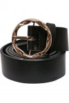 Urban Classics Small Synthetic Leather Ladies Belt Ceinture, Black, L/XL Femme