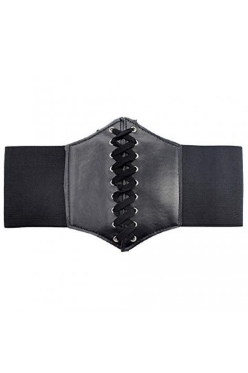 Ceinture De Costume Élastique Pour Femmes, Ceinture élastique pour Femme à Large Bande, Ceinture à la Taille élastique, Soiré