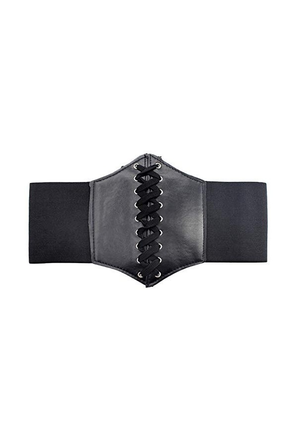 Ceinture De Costume Élastique Pour Femmes, Ceinture élastique pour Femme à Large Bande, Ceinture à la Taille élastique, Soiré