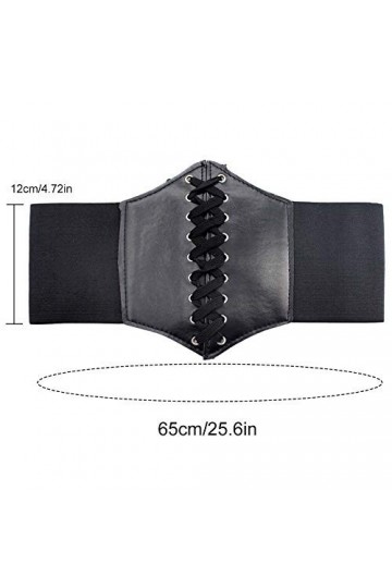 Ceinture De Costume Élastique Pour Femmes, Ceinture élastique pour Femme à Large Bande, Ceinture à la Taille élastique, Soiré