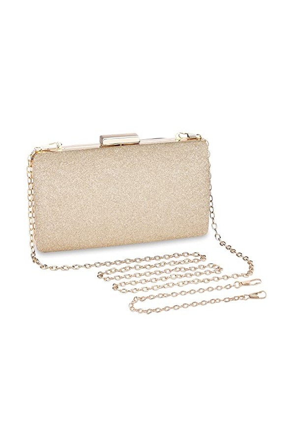 BAIGIO Pochettes de Soiree Scintillantes pour Femmes Embrayages de Mariage de Mariee Formels Sac a Main Sacs a Main de Soiree