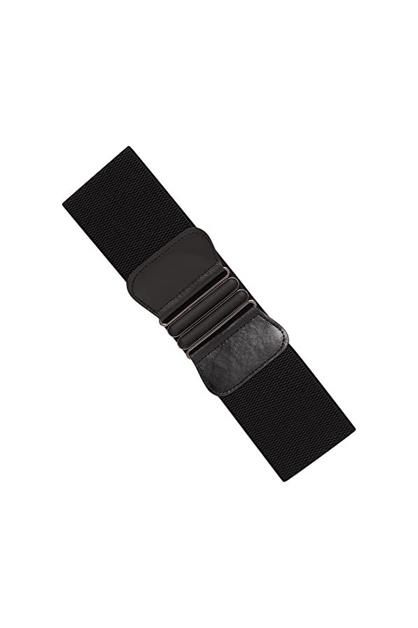 Ro Rox Tara Vintage Large Ceinture dinfirmière Années 1950 rétro élastiquée - Noir S 