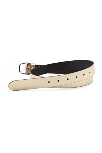 Merry Style Ceinture en Cuir Véritable Femme D41 Or, 95 cm Longueur totale 114 cm 