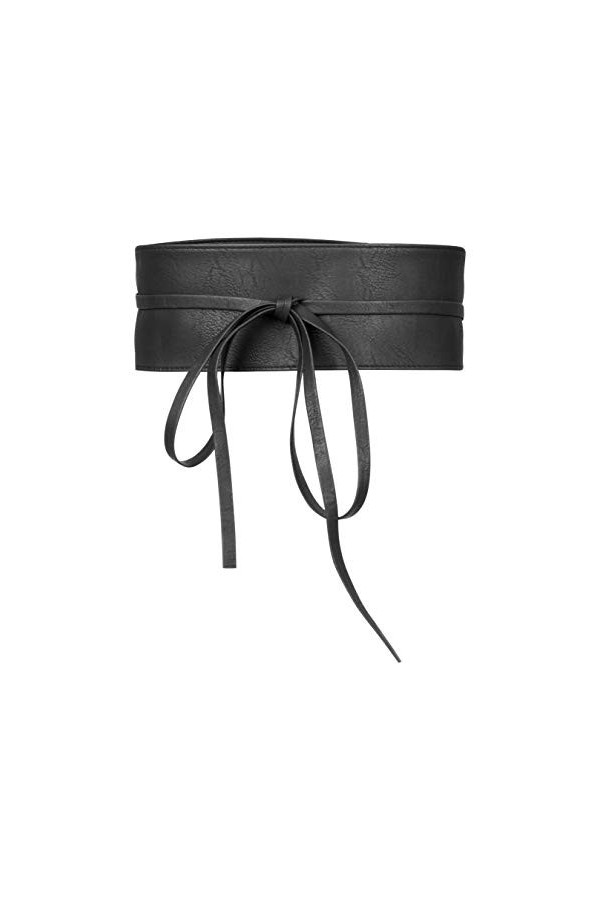 BlackButterfly Obi Ficeler Vintage Ceinture Cinch Noir, Taille unique 