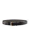 CHIC DIARY Ceinture en cuir synthétique tressé pour femme - Avec boucle en métal, Modèle 2, taille unique
