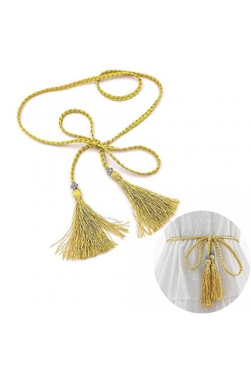 Ceinture tressée pour femme, ceinture tressée pour femme, ceinture pour robe, ceinture à nouer pour robes, ceinture dorée, ce