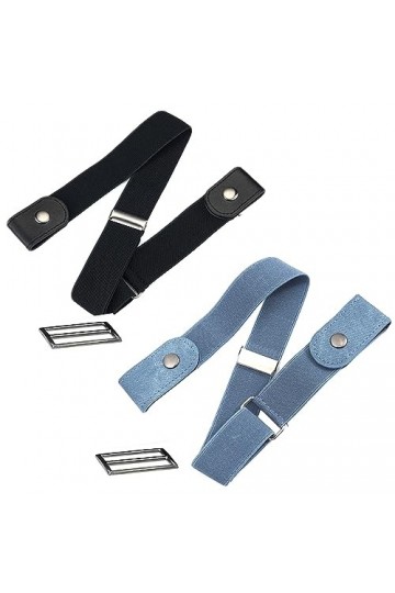 Csirnto Ceintures Sans Boucle 2 Pièces Ceinture Extensible Sans Boucle Ceinture Élastique Sans Boucle Ceinture Élastique Invi