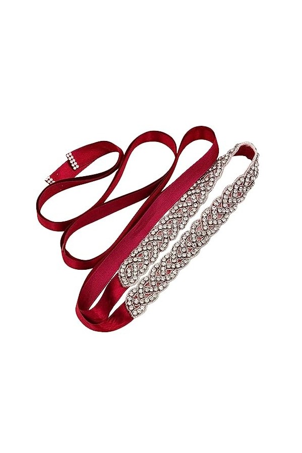 Strass Ceinture de Mariée Nuptiale Ceinture Mariage Femme Cristal Ceinture de Robe Ceinture Ruban Mariage Ceinture de Mariage