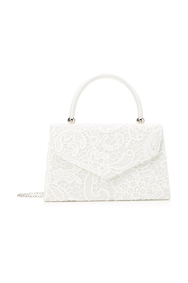 Swanky Swans Jena, Pochettes femme, Off-White Ivory , 6.5x16x24 cm W x H L 