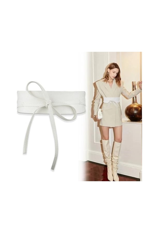 WXNPA Ceintures Femme, 1 Pièce Ceinture Obi pour Femme, Ceinture large Obi, Ceinture à Lacets pour les robes, les hauts pour 