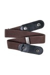 Ceinture élastique sans boucle, 1 pièce, réglable pour un tour de taille de 60 à 120 cm, marron, ceinture pour femme, ceintur