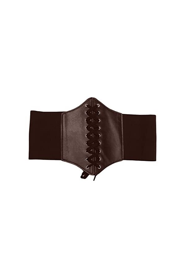SJBAUTYO 1Pcs Ceinture Corset pour Femme,Cuir Corset à Lacets Ceinture Élastique,pour dames pour les fêtes dhalloween et aut