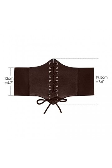 SJBAUTYO 1Pcs Ceinture Corset pour Femme,Cuir Corset à Lacets Ceinture Élastique,pour dames pour les fêtes dhalloween et aut