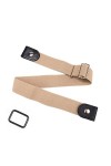 Yurosiay Ceinture sans boucle pour femme - Sans boucle - Ceinture élastique invisible - Réglable - Sans boucle - Ceinture ext