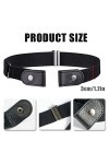 CUHZA 3 Pièces Ceintures Femme Ceinture Extensible sans Boucle Ceinture sans Boucle Ceinture Élastique Invisible Unisexe pour