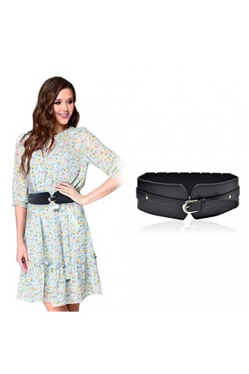 AWAVM Ceinture large extensible pour femme - Large ceinture élastique pour femme - Ceinture large pour femme pour robe - Cein