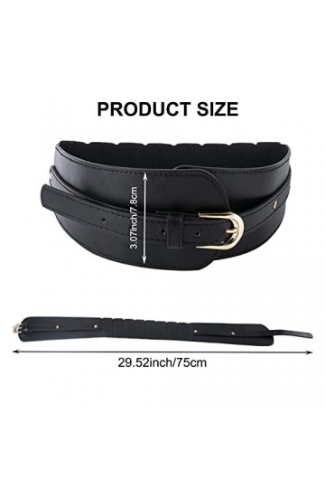 AWAVM Ceinture large extensible pour femme - Large ceinture élastique pour femme - Ceinture large pour femme pour robe - Cein