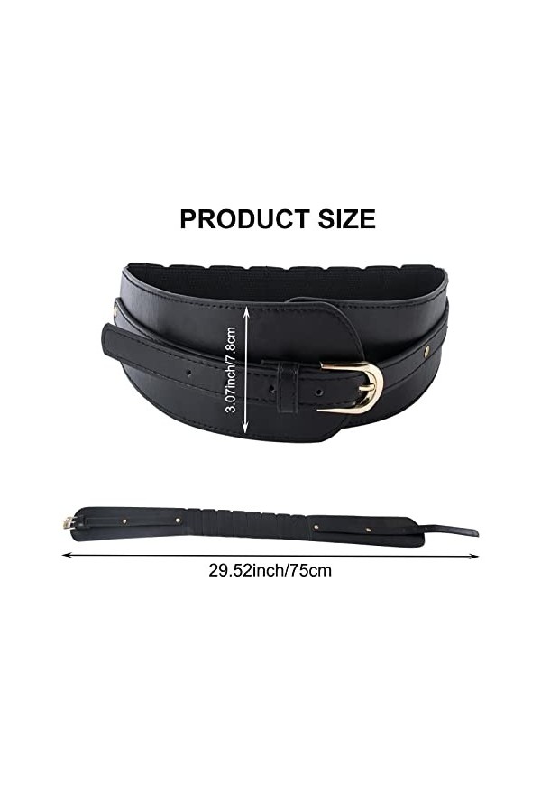 AWAVM Ceinture large extensible pour femme - Large ceinture élastique pour femme - Ceinture large pour femme pour robe - Cein