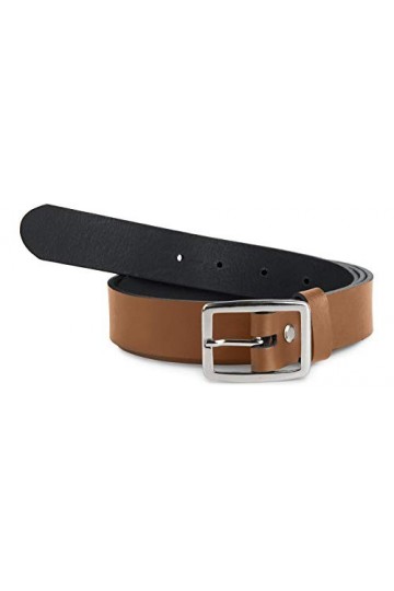 Merry Style Ceinture en Cuir Véritable Femme D41 Brun-2, 95 cm Longueur totale 114 cm 