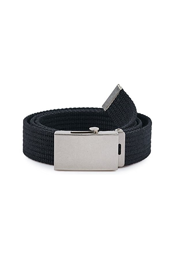 Merry Style Ceinture en tissu Femme P20 Khaki/Beige-Argent, 105 cm Longueur totale 110 cm 