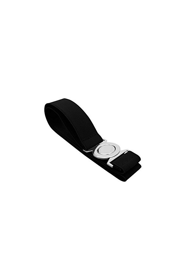 BlackButterfly Ceinture Élastique - 1 Pouces Large Noir, L 