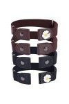 Togetherkings 4 Pièces Ceinture Élastique Invisible Unisexe,Invisible Ajustable Ceinture Extensible,Ceintures Taille Invisibl