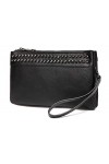 VASCHY Pochettes et Clutches Femme, PU Cuir Sac Bandoulière Fille Petit Sacs a Main Élégant avec Bandoulière Détachable et Fe