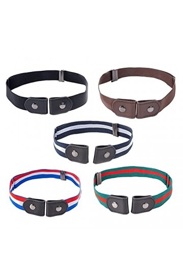 Ceinture Invisible Sans Boucle Ceinture Élastique Invisible Unisexe Ceinture Élastique Extensible pour Femme Sans Boucle Cein