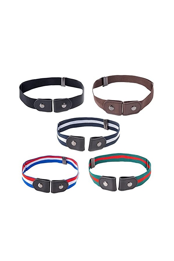 Ceinture Invisible Sans Boucle Ceinture Élastique Invisible Unisexe Ceinture Élastique Extensible pour Femme Sans Boucle Cein