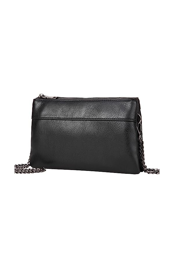 VASCHY Pochettes et Clutches Femme, PU Cuir Sac Bandoulière Fille Petit Sacs a Main Élégant avec Bandoulière Détachable et Fe