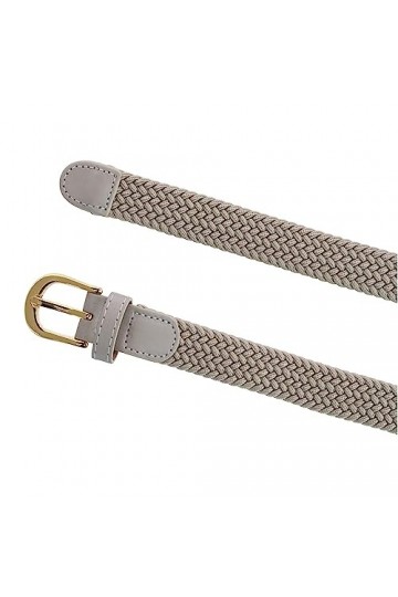 CTM Elastic Tressé Ceinture extensible femmes, XL, Beige