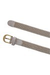 CTM Elastic Tressé Ceinture extensible femmes, XL, Beige