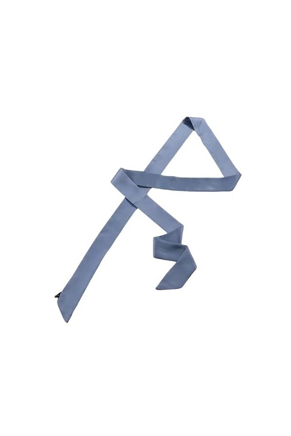 Ceinture en satin pour femme - 5 cm x 195 cm - Ruban imitation soie - Longue écharpe - Accessoires, bleu clair