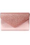 SwankySwans Femme Kelly Paillettes enveloppe Pochette de soirée fête Bal Sac dembrayage - or - Doré,