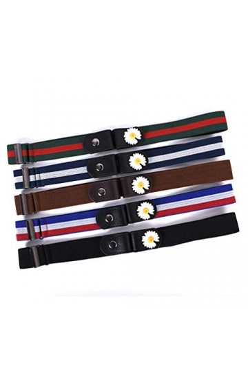 Porbbow Ceinture élastique sans boucle pour femme, ceinture extensible invisible ajustable pour pantalon de short en jean Bro