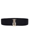 Ceinture Obi pour femmes Vintage ceinture élastique filles boucle de symétrie Simple extensible ceinture 206 léopard