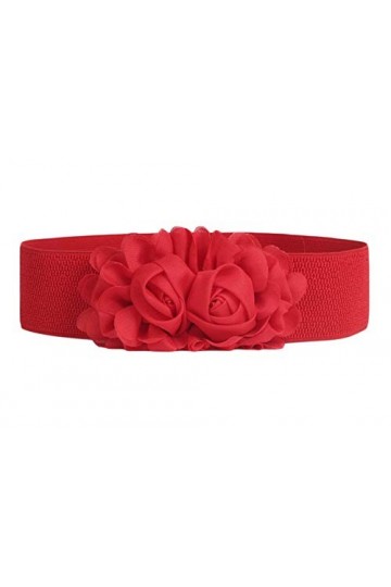 Oyccen Ceinture élastique pour Femmes Fleur Robe Ceintures Décorative