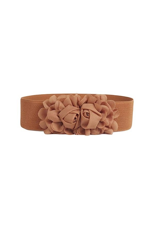 Oyccen Ceinture élastique pour Femmes Fleur Robe Ceintures Décorative