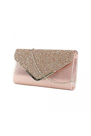 Minicloss Pochettes Enveloppe Sac de soirée avec chaîne pour femme, pochettes et Clutches Glitter Enveloppe Sac à Main avec c