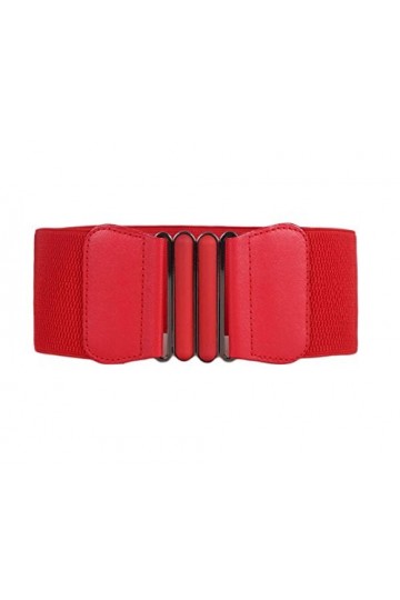 Oyccen Femmes Large Ceinture Élastique Ceintures Robes Décoration Pour Dames Filles,Rouge,Taille unique