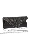 Minicloss Pochettes Enveloppe Sac de soirée avec chaîne pour femme, pochettes et Clutches Glitter Enveloppe Sac à Main avec c