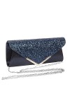 Minicloss Pochettes Enveloppe Sac de soirée avec chaîne pour femme, pochettes et Clutches Glitter Enveloppe Sac à Main avec c