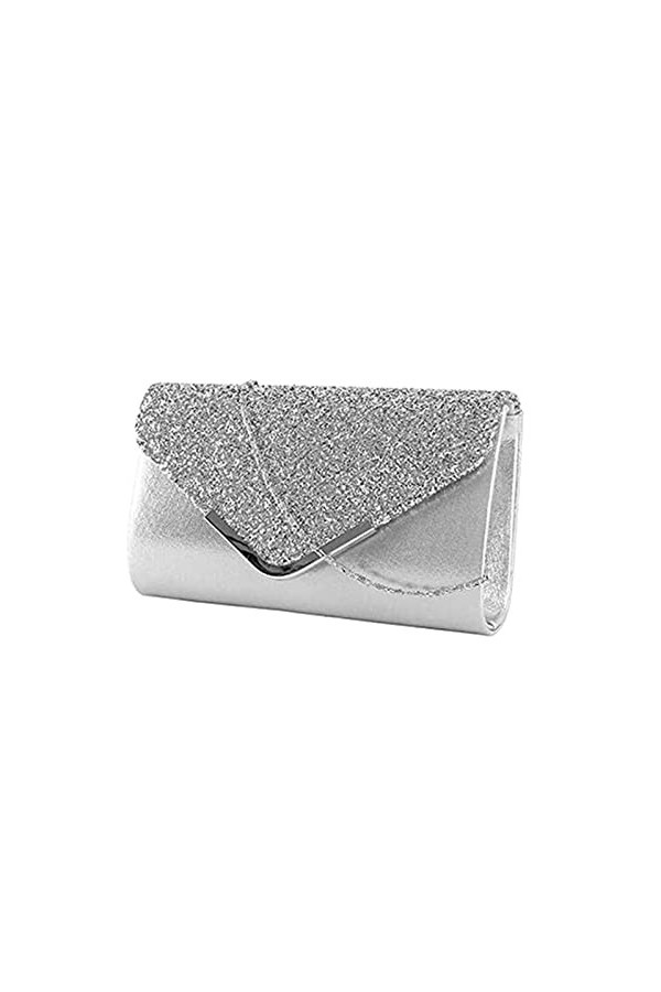 Minicloss Pochettes Enveloppe Sac de soirée avec chaîne pour femme, pochettes et Clutches Glitter Enveloppe Sac à Main avec c