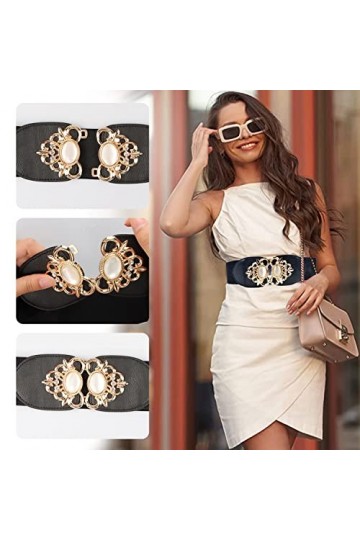 2 PCS Ceinture Elastique Ceinture Robe Ceinture Elastique Femme Ceinture Large Elastique Ceinture Femme Robe Ceinture Pour Ro