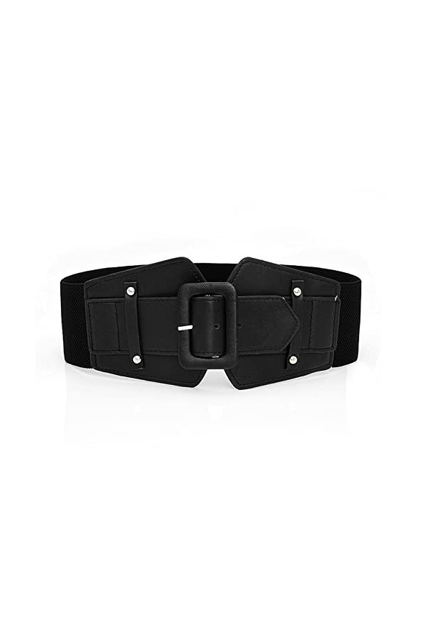AABDTYYD Ceinture Élastique pour Femme,Large Ceinture Rétro,environ7,5cm de Large pour Robe, Chemises Élastiquée Ceinture de 