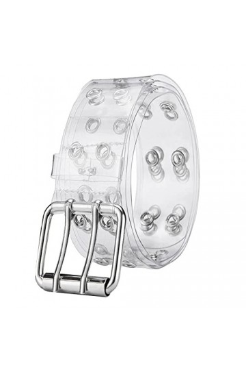 Eterspr Ceinture Transparente, Veinture PVC Transparente, Ceinture Transparente Mode Femme, pour Femme, Adolescente, Ceinture