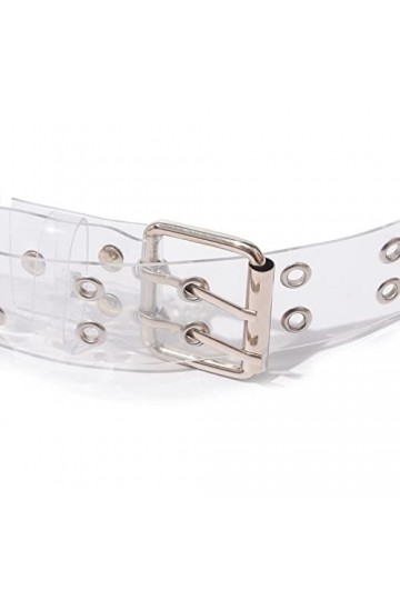 Eterspr Ceinture Transparente, Veinture PVC Transparente, Ceinture Transparente Mode Femme, pour Femme, Adolescente, Ceinture