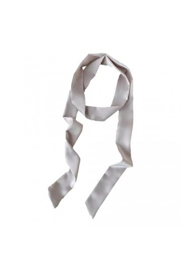 Ceinture en satin pour femme - 5 cm x 195 cm - Ruban imitation soie - Longue écharpe - Accessoire de chapeau, gris, 5cm*195cm